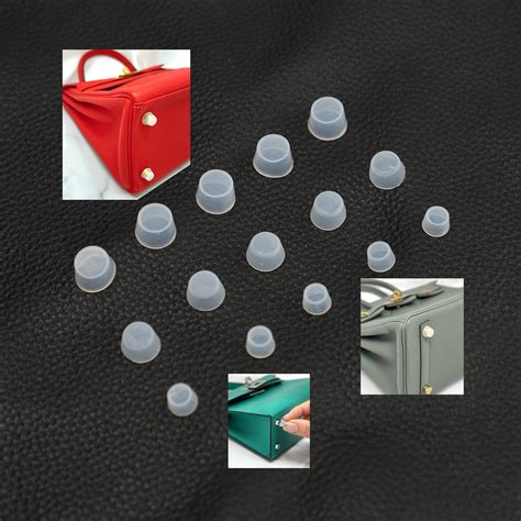 Set of 5 Studs: Premium Silicon Protective Feet for Hermes Bags 